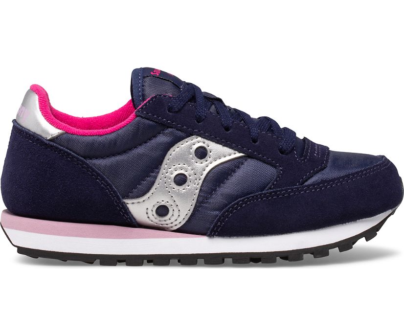 Saucony Jazz Original Kids' Sneakers Navy / Pink | Canada 815OKIR